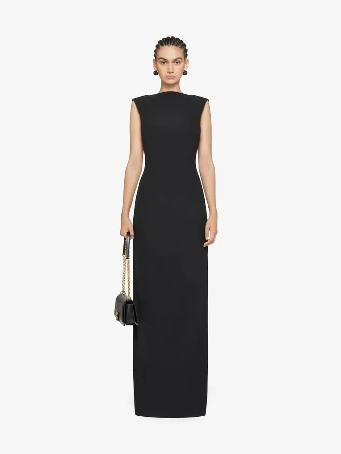Givenchy Evening Dress In Crepe Black Women Dresses