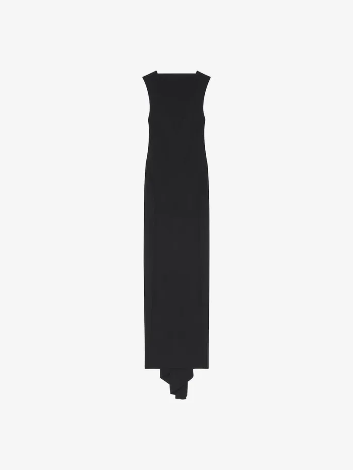 Givenchy Evening Dress In Crepe Black Women Dresses