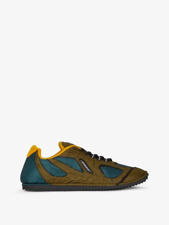 Givenchy Flat Sneakers In Synthetic Fiber Green Men Sneakers