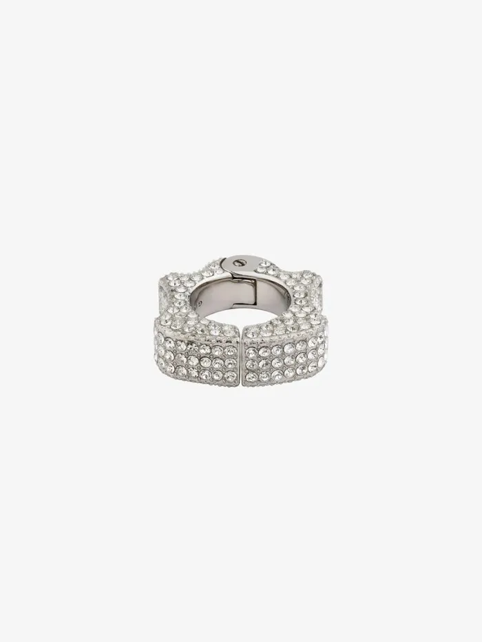 Givenchy G Can Clip Earring In Metal With Crystals Silvery Men Jewelry Givenchy G Can Clip Earring In Metal With Crystals Silvery Men Jewelry