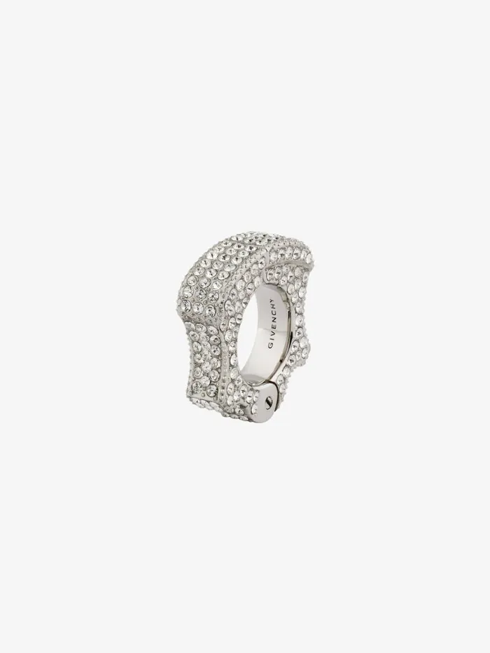 Givenchy G Can Clip Earring In Metal With Crystals Silvery Men Jewelry Givenchy G Can Clip Earring In Metal With Crystals Silvery Men Jewelry