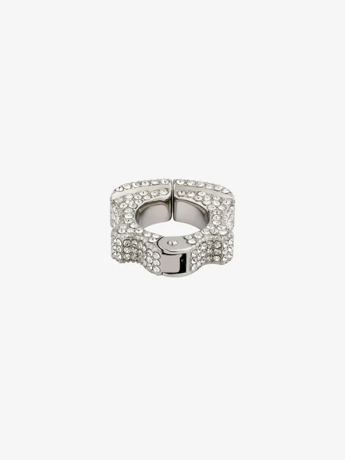 Givenchy G Can Clip Earring In Metal With Crystals Silvery Men Jewelry Givenchy G Can Clip Earring In Metal With Crystals Silvery Men Jewelry