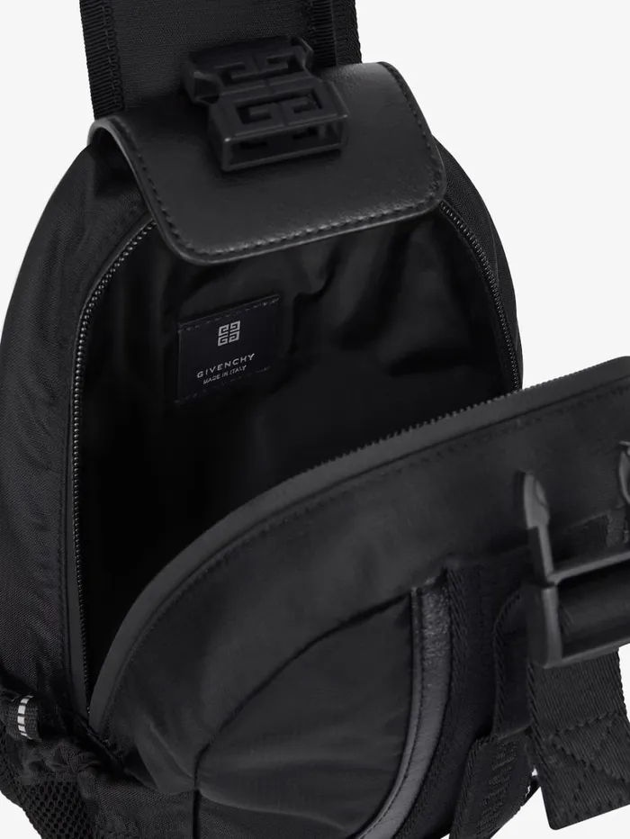 Givenchy GTrail Bag In Nylon And Leather Black Men Crossbody Bags Givenchy GTrail Bag In Nylon And Leather Black Men Crossbody Bags