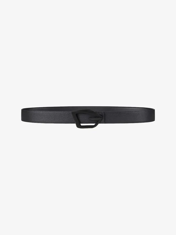 Givenchy GivCut Reversible Belt In Grained Leather Black Men Belts