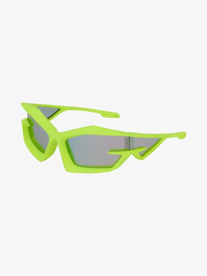 Givenchy Giv Cut Unisex Injected Sunglasses Fluo Yellow WomenMen Sunglasses