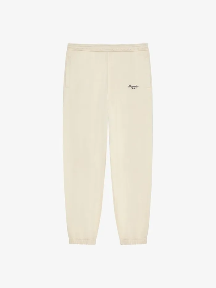 Givenchy GIVENCHY 1952 Jogger Pants In Fleece Ivory Men TShirts