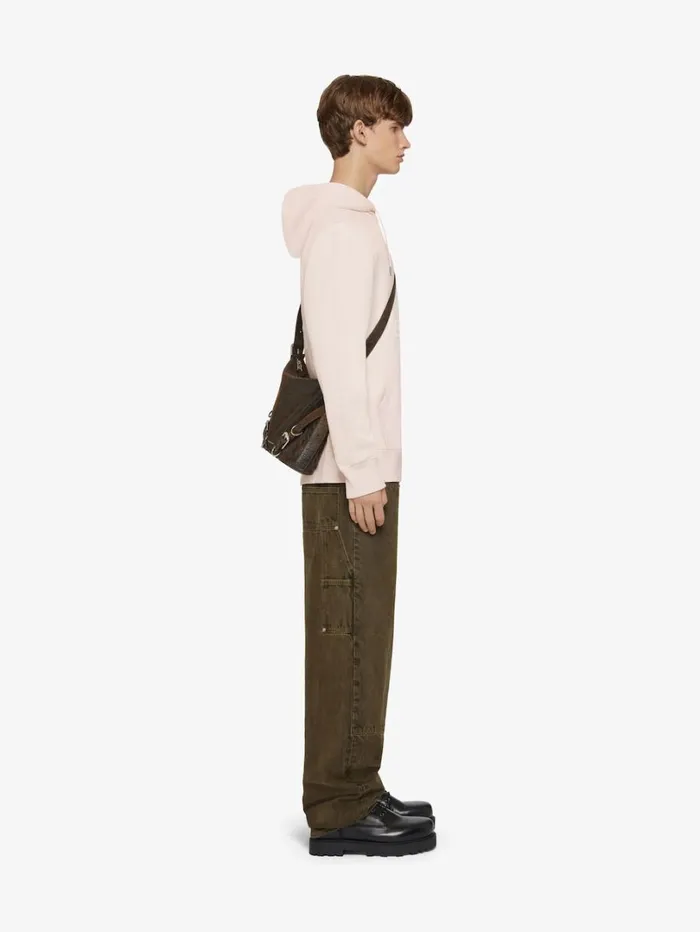 Givenchy GIVENCHY 4G Slim Fit Hoodie In Fleece Nude Pink Men Sweatshirts and Hoodies