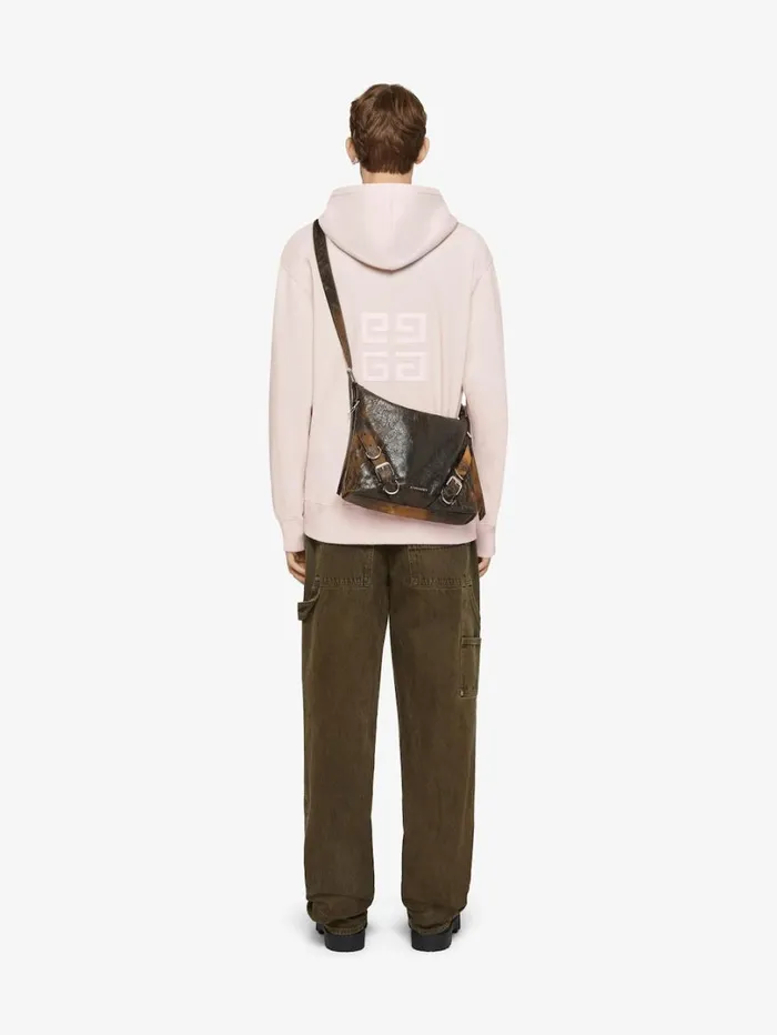 Givenchy GIVENCHY 4G Slim Fit Hoodie In Fleece Nude Pink Men Sweatshirts and Hoodies