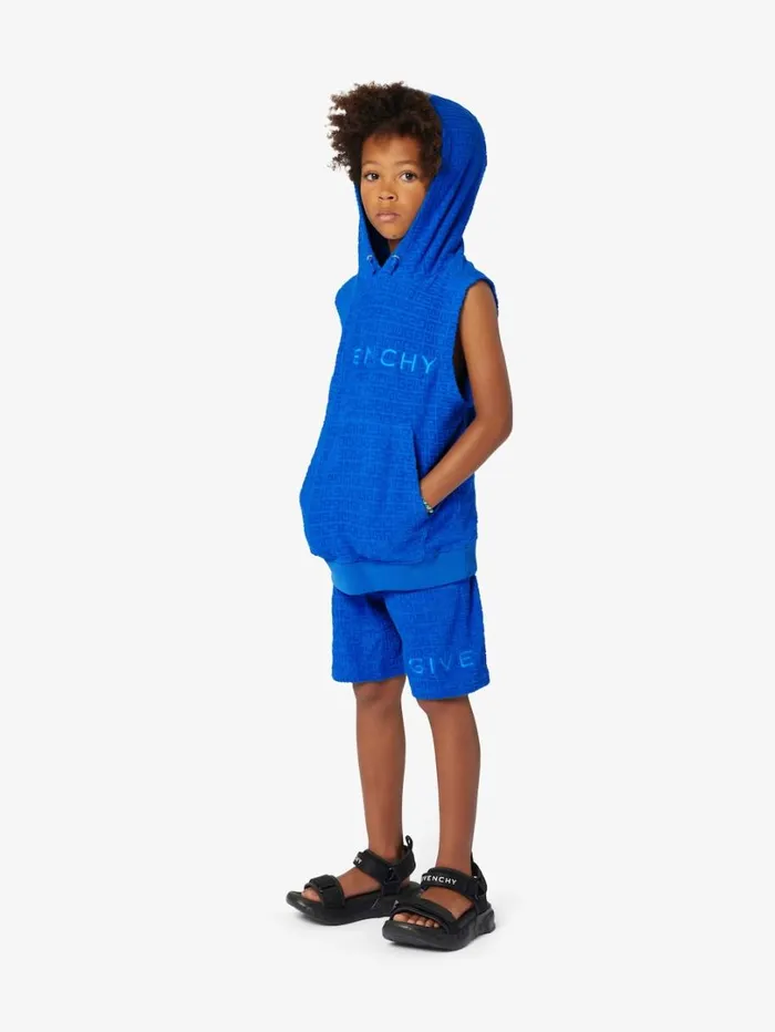 Givenchy GIVENCHY Bermuda Shorts In 4G Cotton Towelling Jacquard Royal Blue WomenMen Plage Capsule Givenchy GIVENCHY Bermuda Shorts In 4G Cotton Towelling Jacquard Royal Blue WomenMen Plage Capsule
