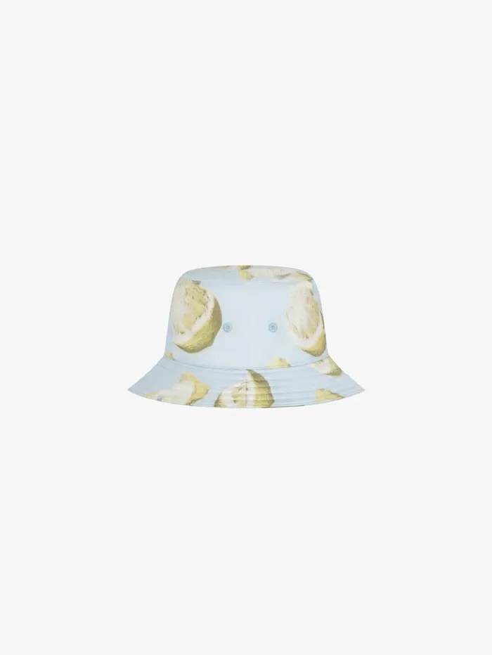 Givenchy GIVENCHY Bucket Hat In Silk With Lemon Print Sky Blue Women Beanies and Caps Givenchy GIVENCHY Bucket Hat In Silk With Lemon Print Sky Blue Women Beanies and Caps