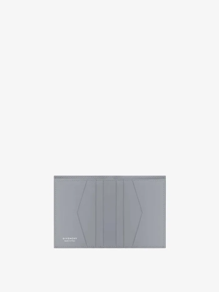 Givenchy GIVENCHY Card Holder In 4G Micro Leather Light Grey Men Wallets and Card Holders Givenchy GIVENCHY Card Holder In 4G Micro Leather Light Grey Men Wallets and Card Holders