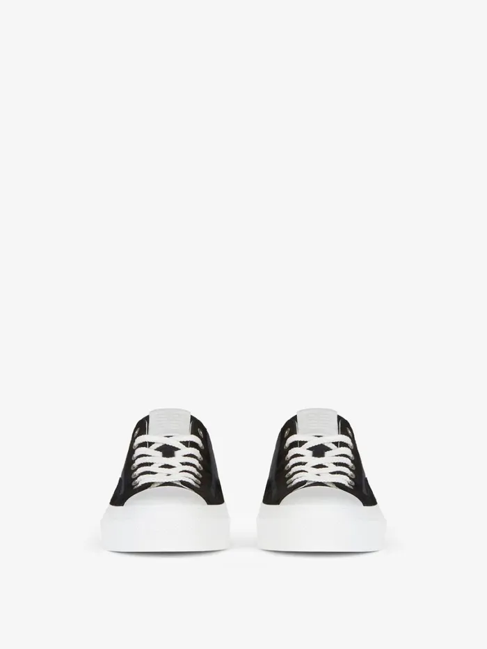 Givenchy GIVENCHY City Sneakers In Canvas And Suede Black Men City Givenchy GIVENCHY City Sneakers In Canvas And Suede Black Men City