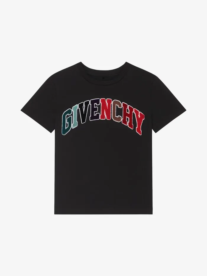 Givenchy GIVENCHY College Tshirt In Cotton Black Men Boy 4 To 12 Years