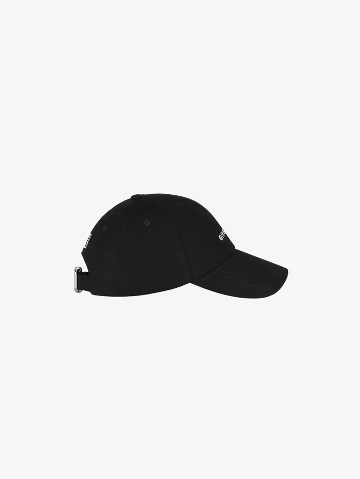 Givenchy GIVENCHY Embroidered Cap In Cotton Black Men Beanies and Caps Givenchy GIVENCHY Embroidered Cap In Cotton Black Men Beanies and Caps