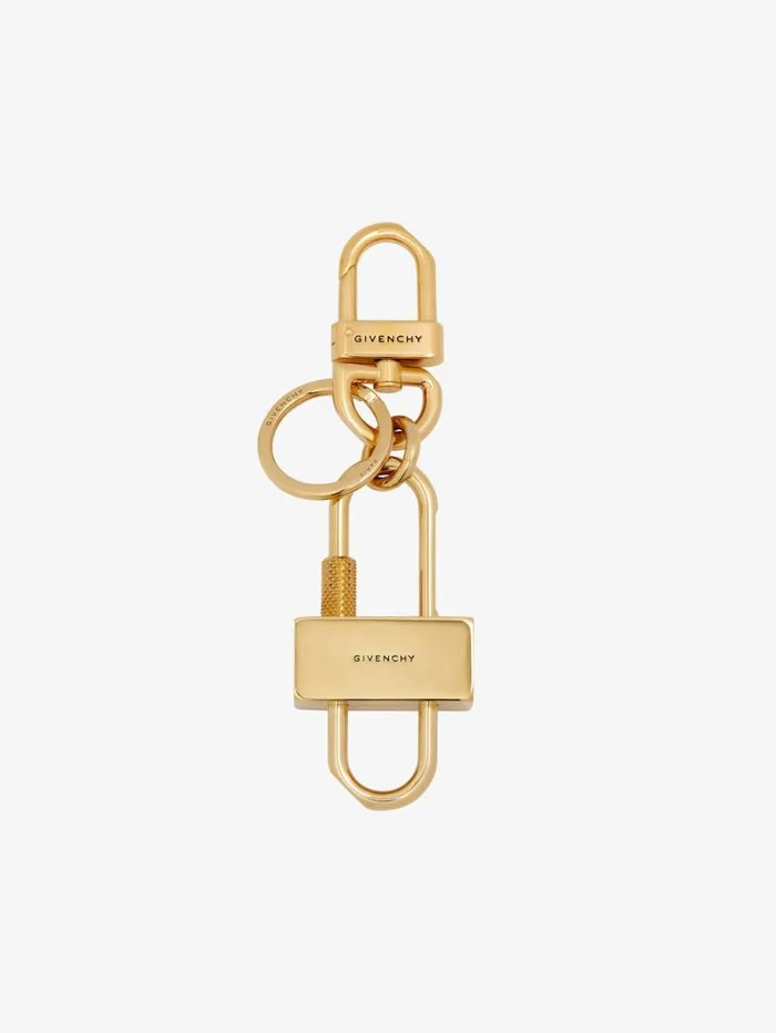 Givenchy GIVENCHY Padlock Keyring In Metal Golden Yellow WomenMen Belts