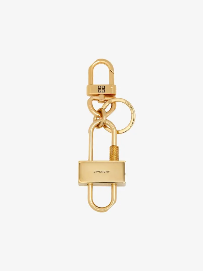 Givenchy GIVENCHY Padlock Keyring In Metal Golden Yellow WomenMen Belts Givenchy GIVENCHY Padlock Keyring In Metal Golden Yellow WomenMen Belts
