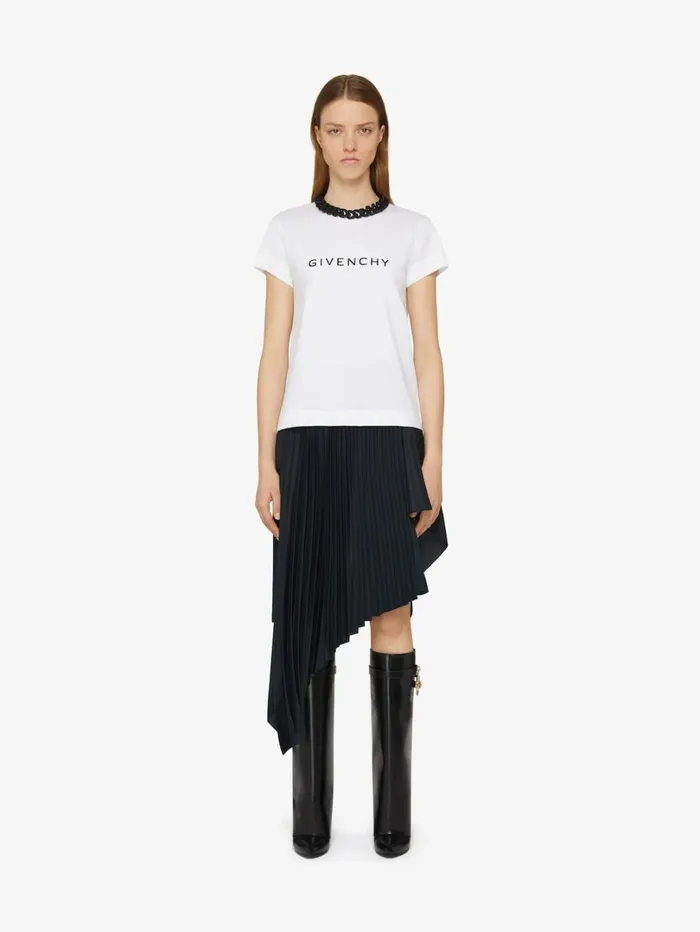 Givenchy GIVENCHY Reverse Slim Fit Tshirt In Cotton White Women TShirts
