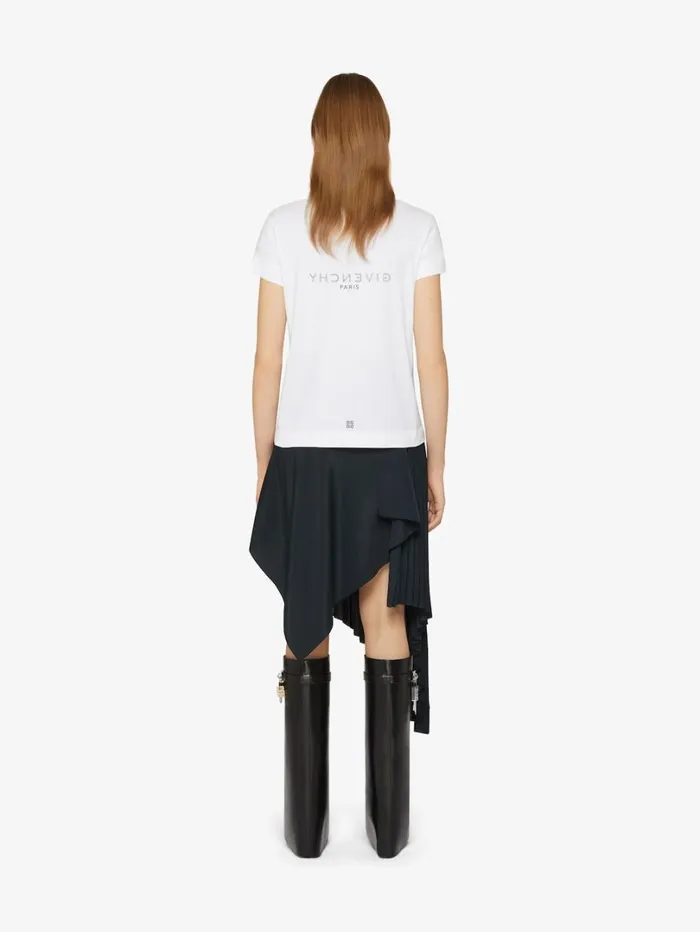 Givenchy GIVENCHY Reverse Slim Fit Tshirt In Cotton White Women TShirts