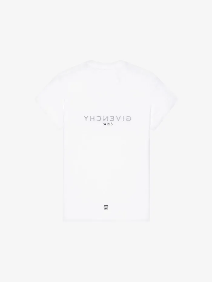 Givenchy GIVENCHY Reverse Slim Fit Tshirt In Cotton White Women TShirts