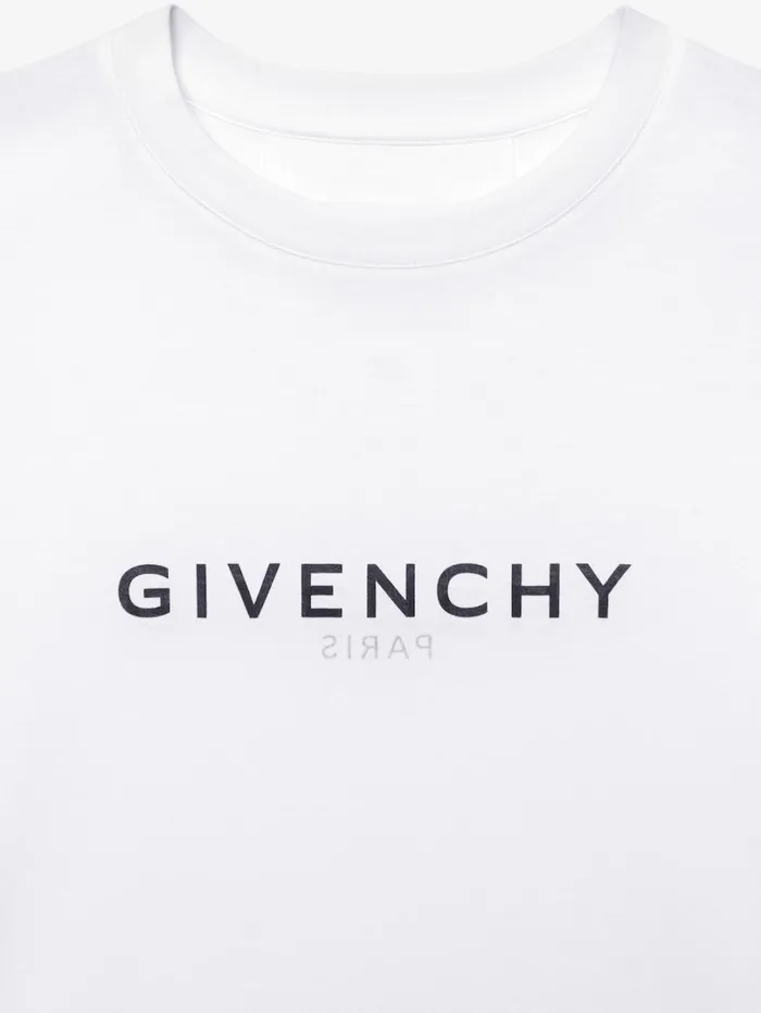 Givenchy GIVENCHY Reverse Slim Fit Tshirt In Cotton White Women TShirts