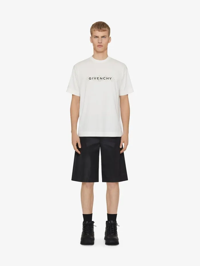 Givenchy GIVENCHY Reverse Tshirt In Cotton With Tarot Print Ivory Men TShirts Givenchy GIVENCHY Reverse Tshirt In Cotton With Tarot Print Ivory Men TShirts