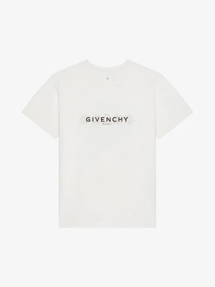 Givenchy GIVENCHY Reverse Tshirt In Cotton With Tarot Print Ivory Men TShirts