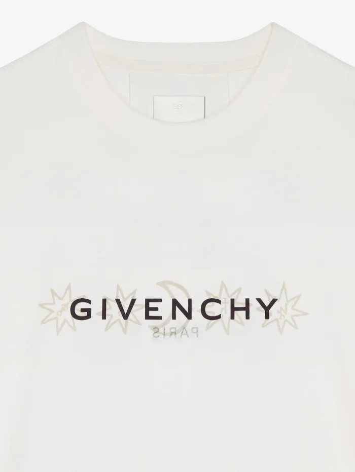 Givenchy GIVENCHY Reverse Tshirt In Cotton With Tarot Print Ivory Men TShirts