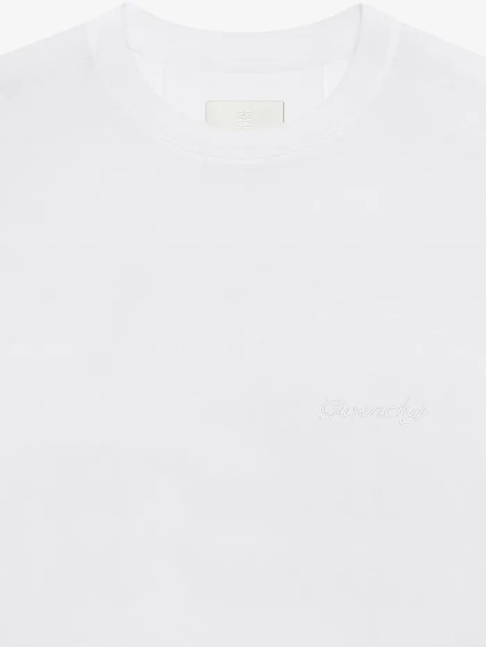 Givenchy GIVENCHY Slim Fit Tshirt In Cotton White Women TShirts
