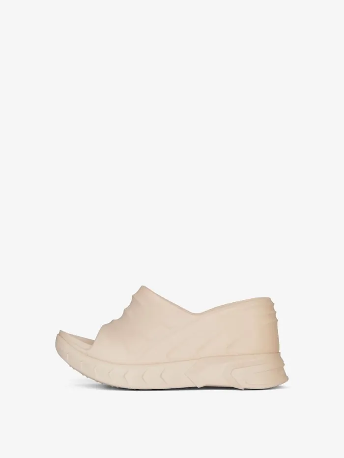 Givenchy Marshmallow Wedge Sandals In Rubber Skin Rose Women Slides and Sandals Givenchy Marshmallow Wedge Sandals In Rubber Skin Rose Women Slides and Sandals