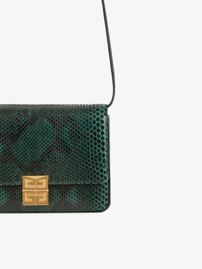 Givenchy Medium 4G Bag In Python Dark Green Women Crossbody Bags Givenchy Medium 4G Bag In Python Dark Green Women Crossbody Bags
