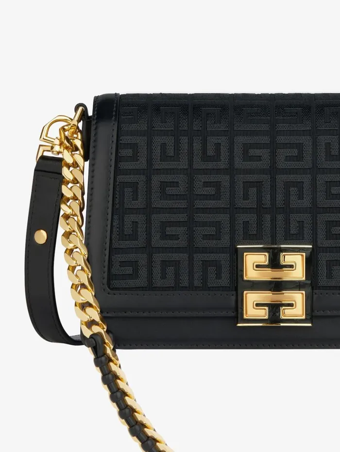 Givenchy Medium 4G Multicarry Bag In 4G Embroidery Black Women Crossbody Bags Givenchy Medium 4G Multicarry Bag In 4G Embroidery Black Women Crossbody Bags