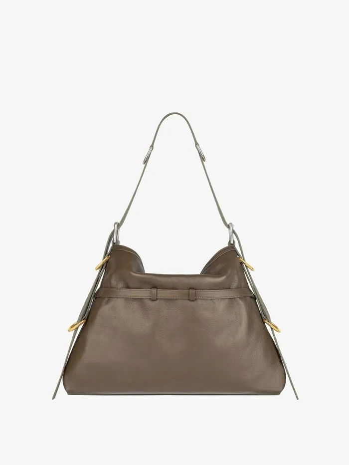 Givenchy Medium Voyou Bag In Leather Taupe Women Crossbody Bags Givenchy Medium Voyou Bag In Leather Taupe Women Crossbody Bags