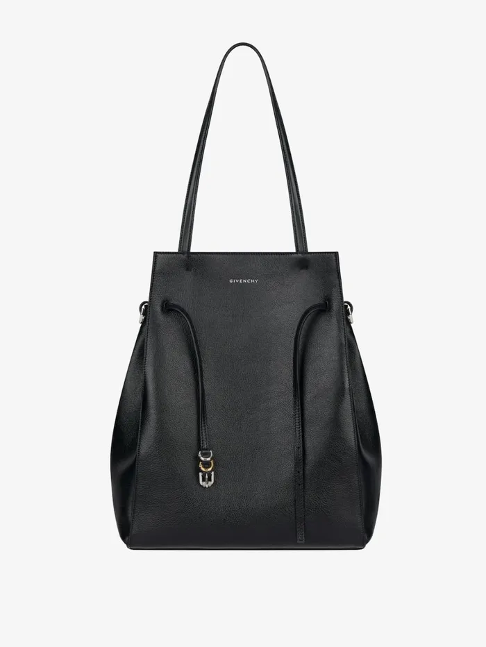Givenchy Medium Voyou Tote Bag In Leather Black Women Shoulder Bags Givenchy Medium Voyou Tote Bag In Leather Black Women Shoulder Bags