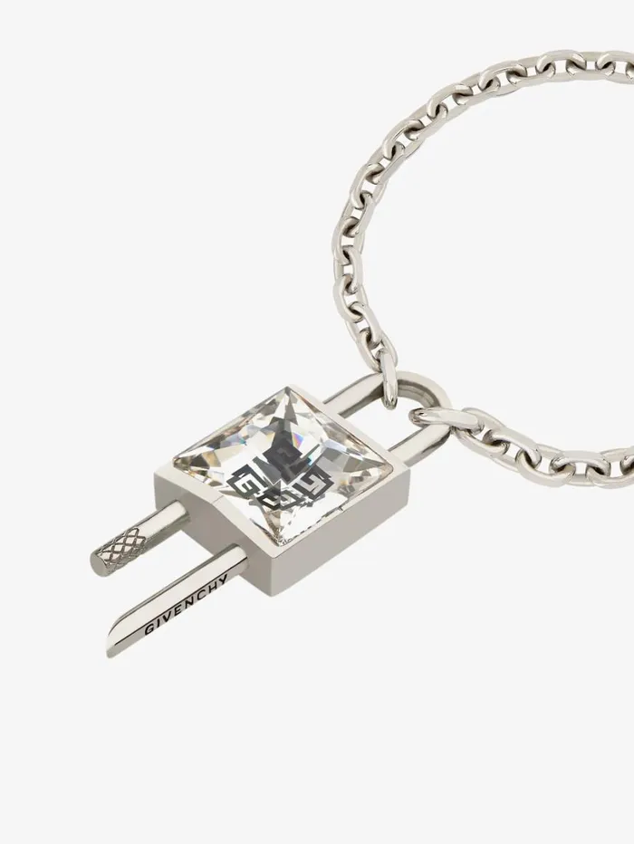 Givenchy Mini Lock Bracelet In Metal With Crystal Silvery Women Jewelry Givenchy Mini Lock Bracelet In Metal With Crystal Silvery Women Jewelry
