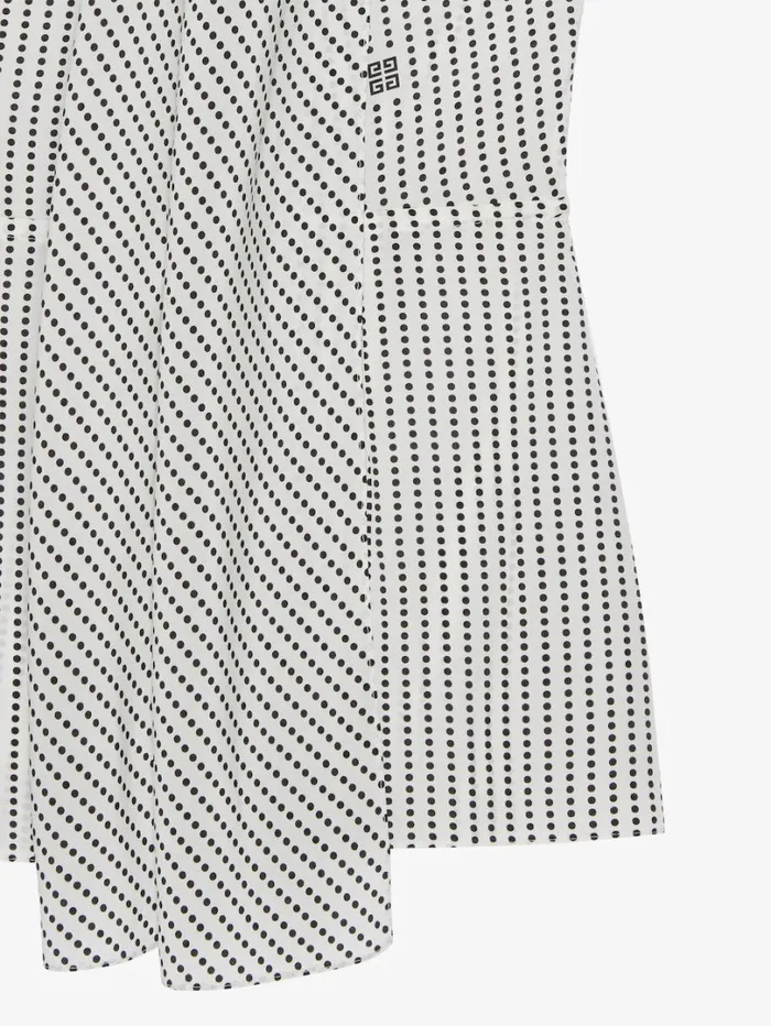 Givenchy Polka Dots Top In Silk With Lavallire Ecrublack Women Tops and Shirts
