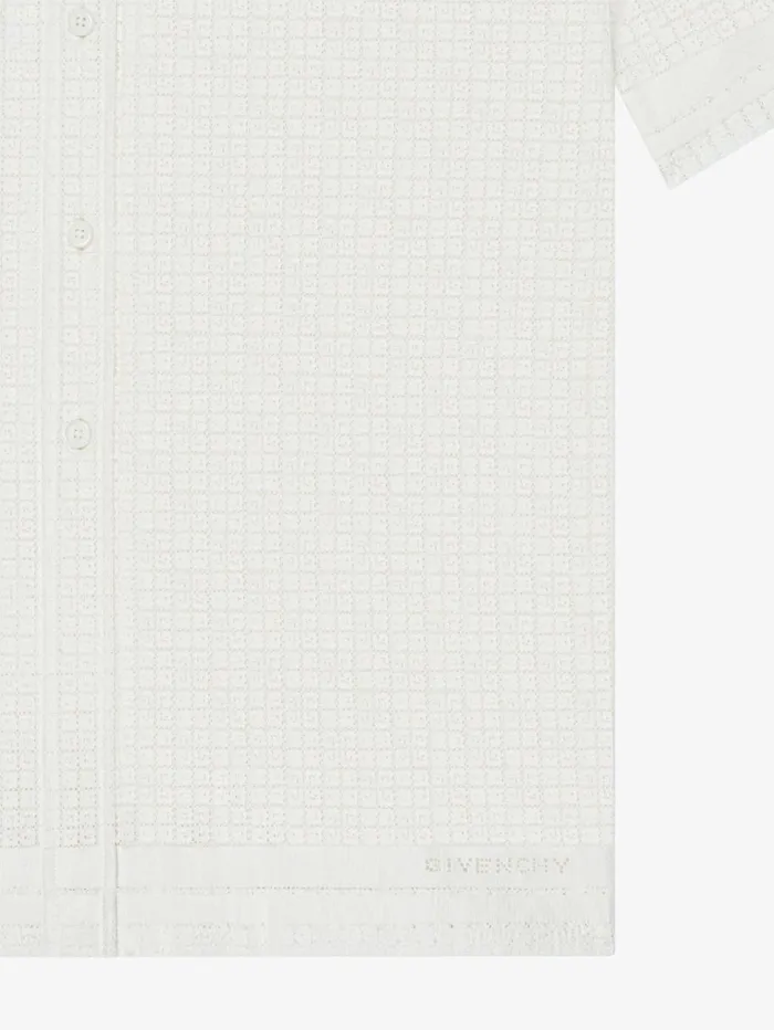 Givenchy Shirt In 4G Lace Natural Men Shirts