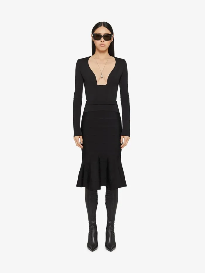 Givenchy Skirt In Knit Black Women Skirts