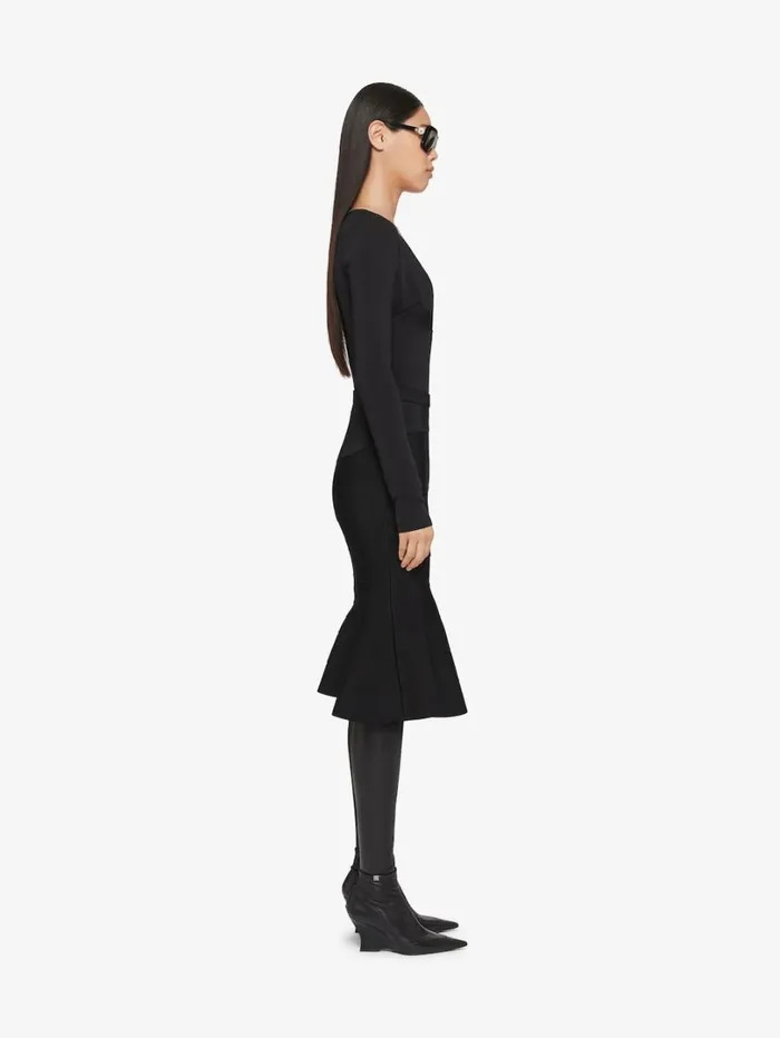 Givenchy Skirt In Knit Black Women Skirts
