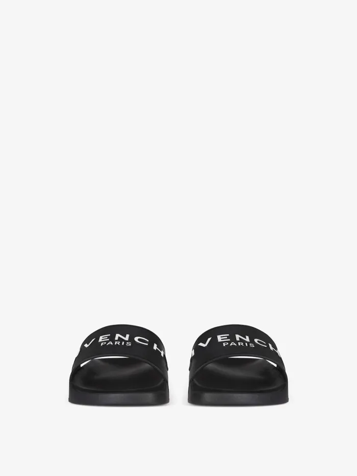 Givenchy Slide Flat Sandals In Rubber Black Women Slides and Sandals Givenchy Slide Flat Sandals In Rubber Black Women Slides and Sandals
