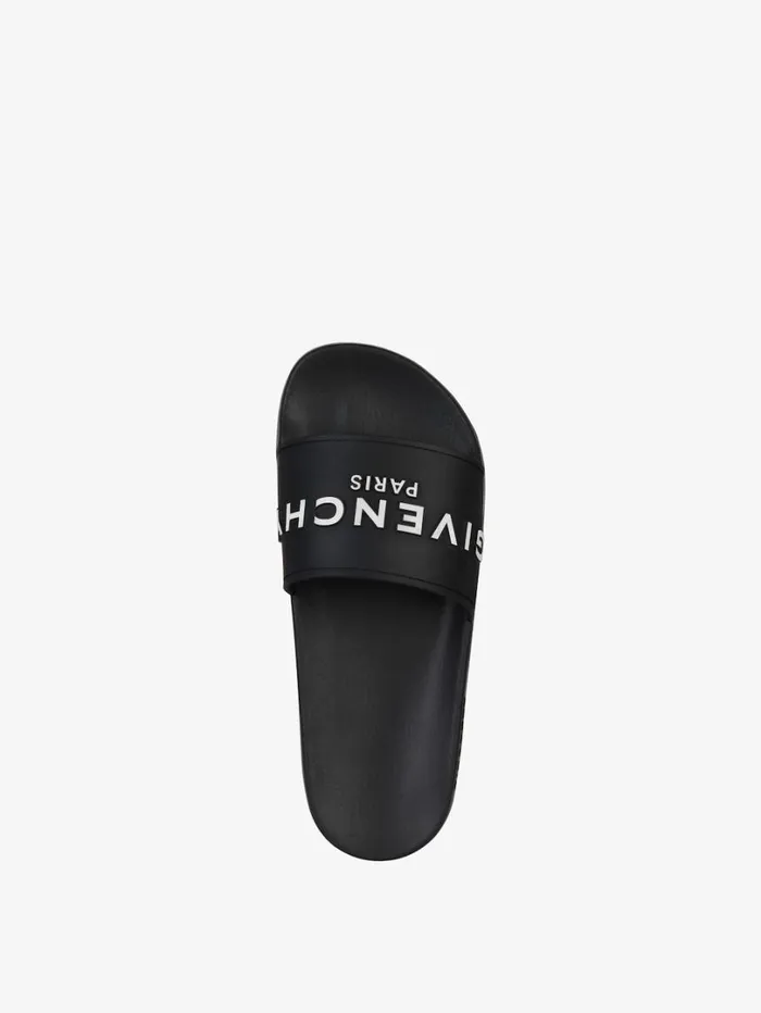 Givenchy Slide Flat Sandals In Rubber Black Women Slides and Sandals Givenchy Slide Flat Sandals In Rubber Black Women Slides and Sandals