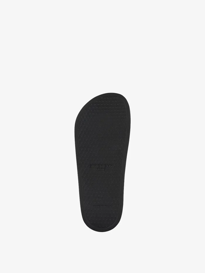 Givenchy Slide Flat Sandals In Rubber Black Women Slides and Sandals Givenchy Slide Flat Sandals In Rubber Black Women Slides and Sandals
