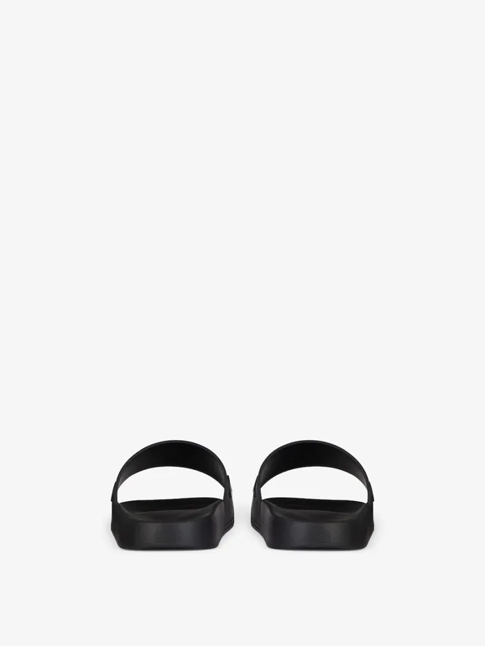 Givenchy Slide Flat Sandals In Rubber Black Women Slides and Sandals Givenchy Slide Flat Sandals In Rubber Black Women Slides and Sandals