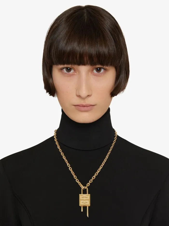 Givenchy Small Lock Necklace In Metal Golden Yellow WomenMen Jewelry Givenchy Small Lock Necklace In Metal Golden Yellow WomenMen Jewelry