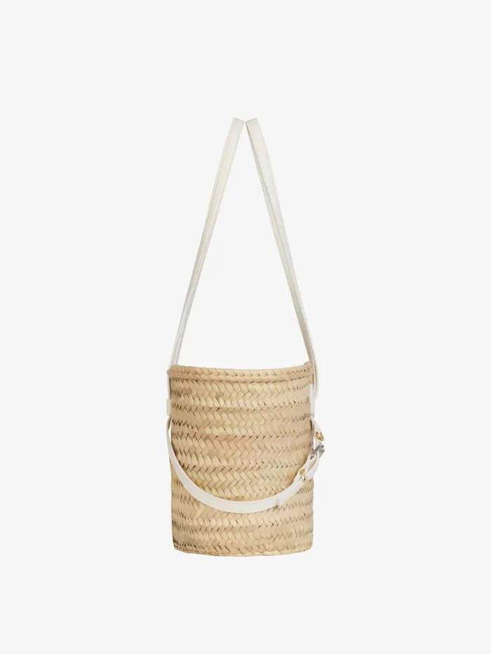 Givenchy Small Voyou Basket Bag In Raffia Ivory Women Shoulder Bags Givenchy Small Voyou Basket Bag In Raffia Ivory Women Shoulder Bags