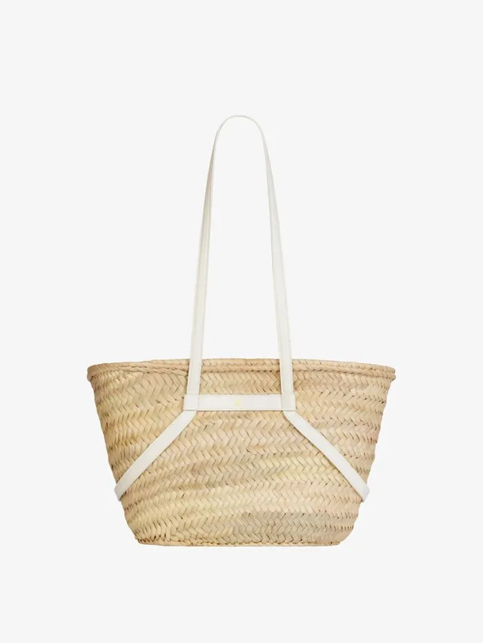 Givenchy Small Voyou Basket Bag In Raffia Ivory Women Shoulder Bags Givenchy Small Voyou Basket Bag In Raffia Ivory Women Shoulder Bags