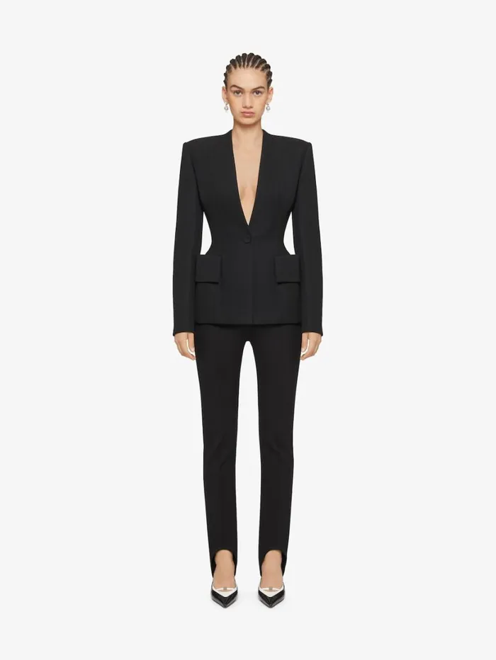 Givenchy Stirrup Pants In Twill Black Women Pants and Shorts