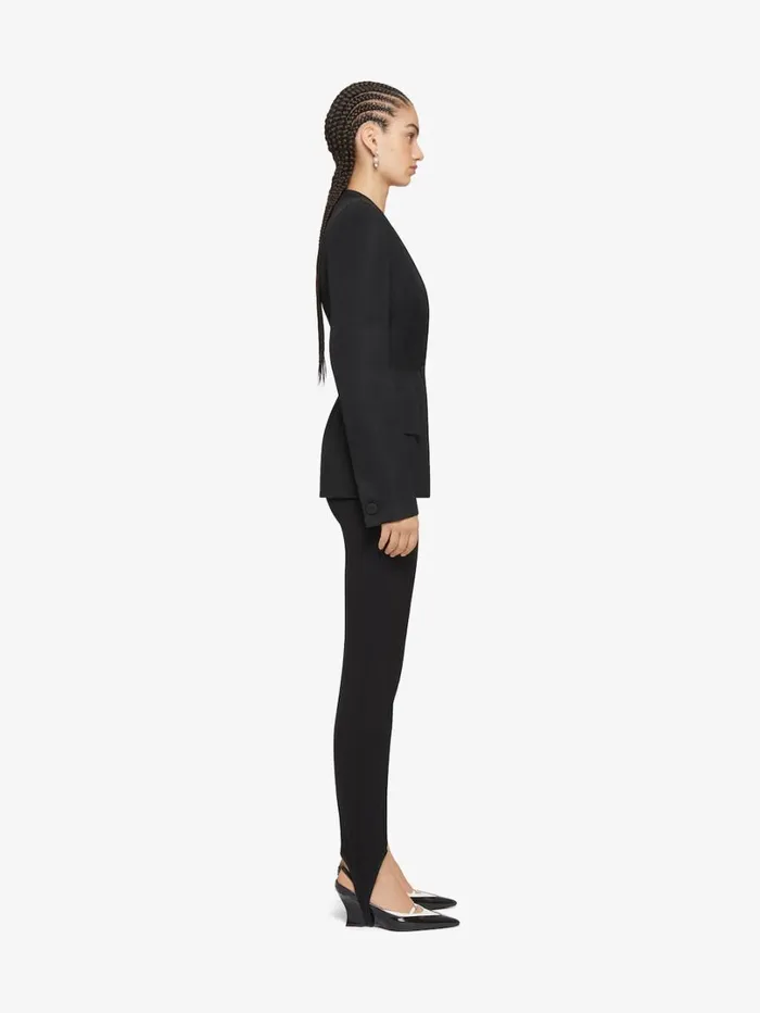 Givenchy Stirrup Pants In Twill Black Women Pants and Shorts