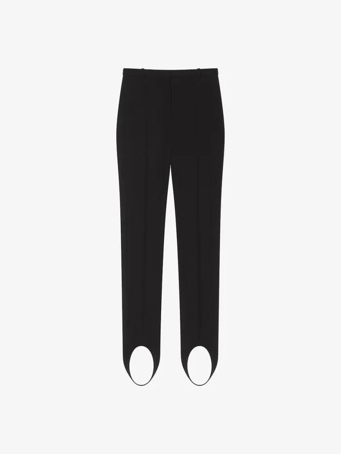 Givenchy Stirrup Pants In Twill Black Women Pants and Shorts
