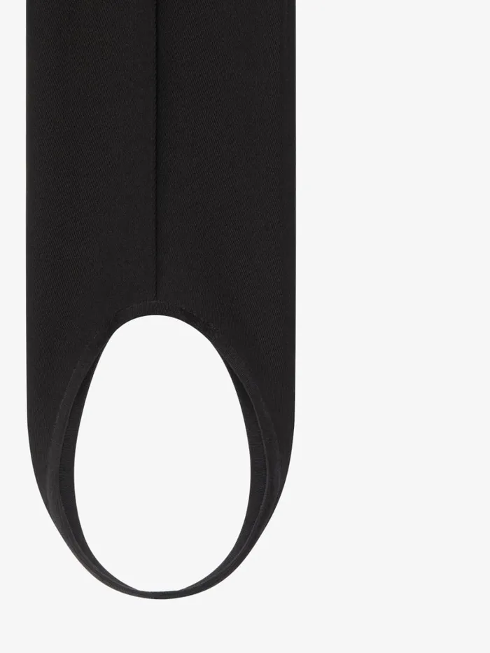 Givenchy Stirrup Pants In Twill Black Women Pants and Shorts