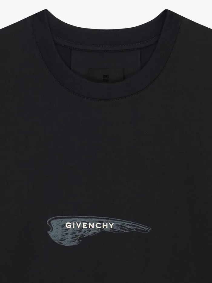 Givenchy Tshirt In Cotton GIVENCHY Wings Black Men TShirts